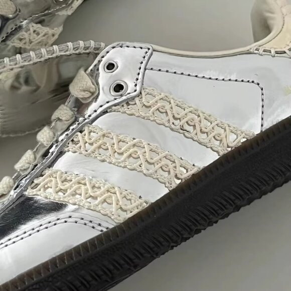 Adidas Samba x Wales Bonner Low Silver Metallic Sneakers - Picture 6 of 7